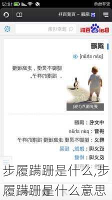 步履蹒跚是什么,步履蹒跚是什么意思