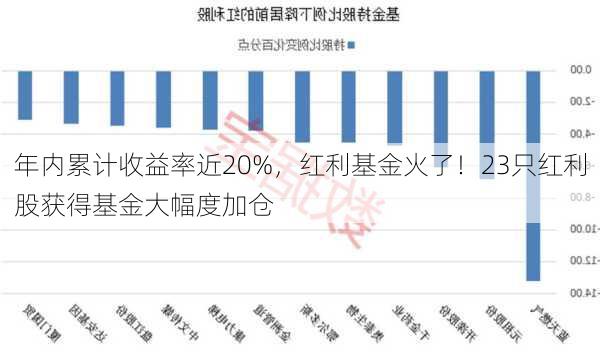 年内累计收益率近20%，红利基金火了！23只红利股获得基金大幅度加仓