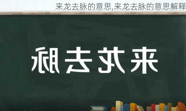 来龙去脉的意思,来龙去脉的意思解释