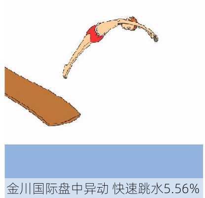 金川国际盘中异动 快速跳水5.56%