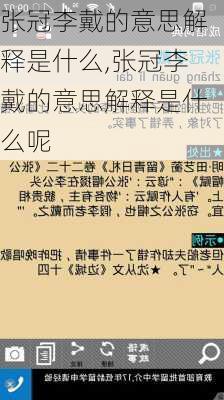 张冠李戴的意思解释是什么,张冠李戴的意思解释是什么呢