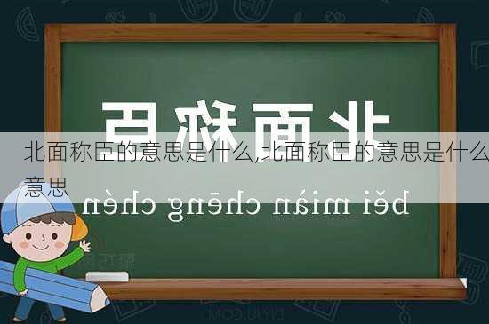 北面称臣的意思是什么,北面称臣的意思是什么意思