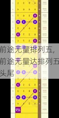 前途无量排列五,前途无量达排列五头尾