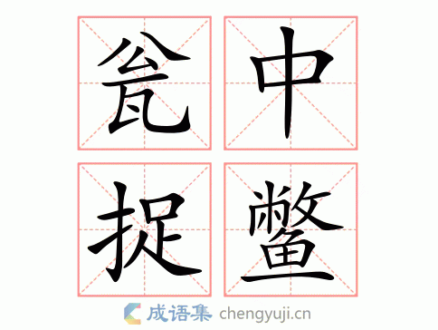 瓮中捉鳖怎么拼,瓮中捉鳖怎么拼音写字