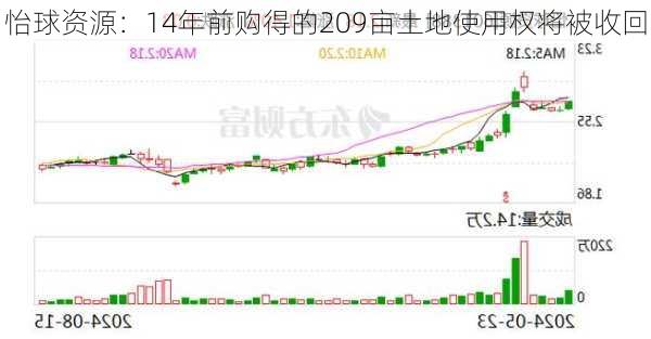 怡球资源：14年前购得的209亩土地使用权将被收回