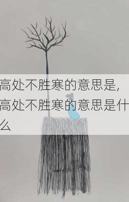 高处不胜寒的意思是,高处不胜寒的意思是什么