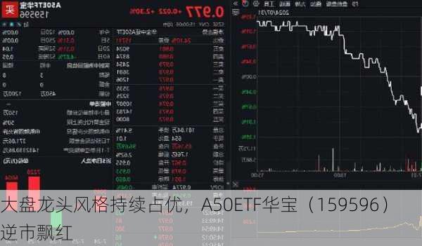 大盘龙头风格持续占优，A50ETF华宝（159596）逆市飘红