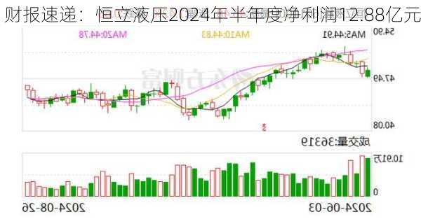 财报速递：恒立液压2024年半年度净利润12.88亿元