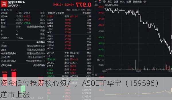 资金低位抢筹核心资产，A50ETF华宝（159596）逆市上涨