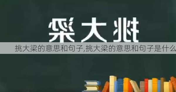 挑大梁的意思和句子,挑大梁的意思和句子是什么