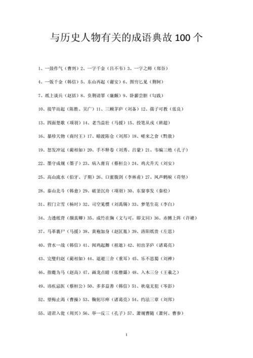 成语典故大全简短100个,成语典故大全简短100个字