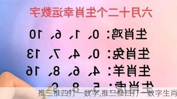 推三推四打一数字,推三推四打一数字生肖