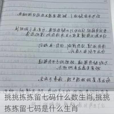 挑挑拣拣留七码什么数生肖,挑挑拣拣留七码是什么生肖