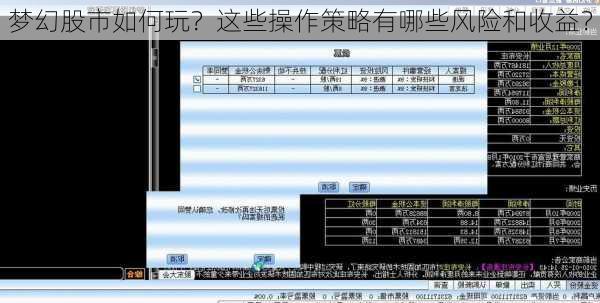 梦幻股市如何玩？这些操作策略有哪些风险和收益？