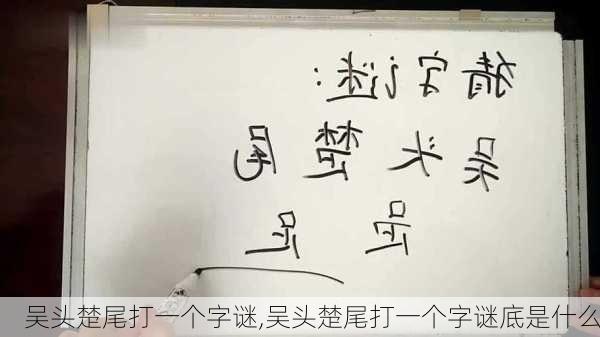 吴头楚尾打一个字谜,吴头楚尾打一个字谜底是什么