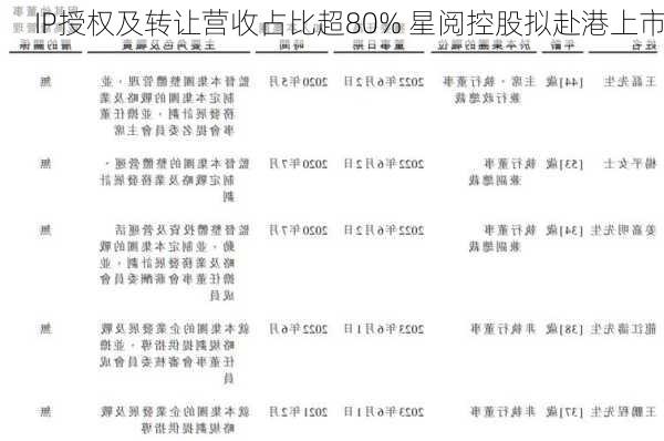 IP授权及转让营收占比超80% 星阅控股拟赴港上市