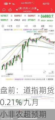 盘前：道指期货跌0.21% 九月小非农超预期