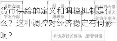 货币供给的定义和调控机制是什么？这种调控对经济稳定有何影响？