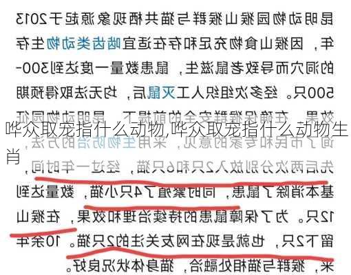 哗众取宠指什么动物,哗众取宠指什么动物生肖