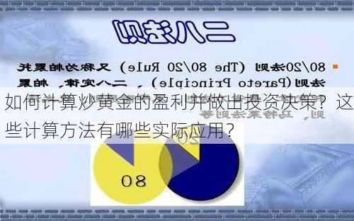 如何计算炒黄金的盈利并做出投资决策？这些计算方法有哪些实际应用？