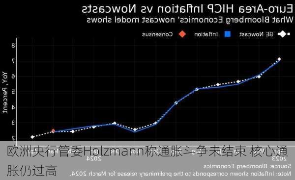 欧洲央行管委Holzmann称通胀斗争未结束 核心通胀仍过高