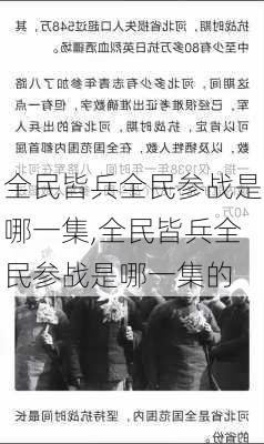 全民皆兵全民参战是哪一集,全民皆兵全民参战是哪一集的