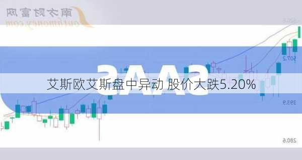 艾斯欧艾斯盘中异动 股价大跌5.20%