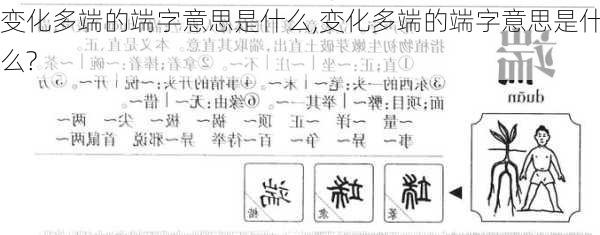 变化多端的端字意思是什么,变化多端的端字意思是什么?