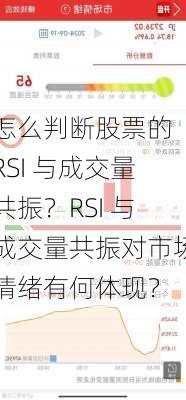 怎么判断股票的 RSI 与成交量共振？RSI 与成交量共振对市场情绪有何体现？