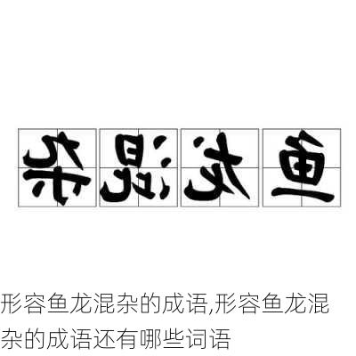 形容鱼龙混杂的成语,形容鱼龙混杂的成语还有哪些词语