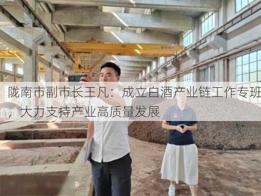 陇南市副市长王凡：成立白酒产业链工作专班，大力支持产业高质量发展