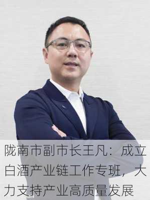 陇南市副市长王凡：成立白酒产业链工作专班，大力支持产业高质量发展