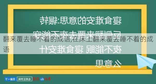 翻来覆去睡不着的成语,在床上翻来覆去睡不着的成语