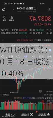 WTI 原油期货：10 月 18 日收涨 0.40%