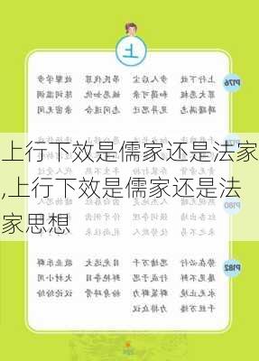 上行下效是儒家还是法家,上行下效是儒家还是法家思想