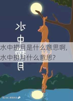 水中捞月是什么意思啊,水中捞月什么意思?