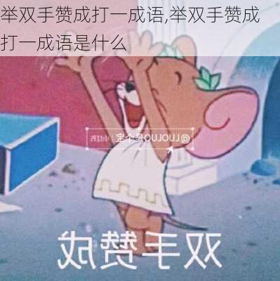 举双手赞成打一成语,举双手赞成打一成语是什么