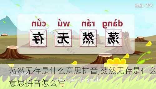 荡然无存是什么意思拼音,荡然无存是什么意思拼音怎么写