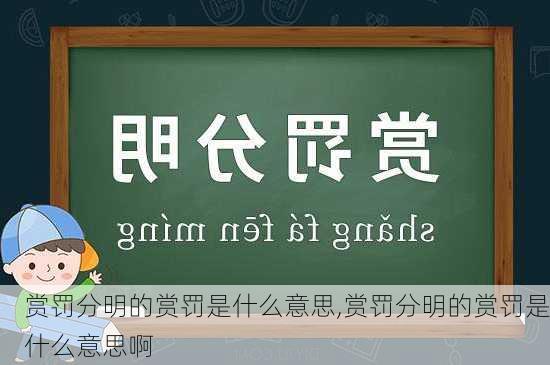 赏罚分明的赏罚是什么意思,赏罚分明的赏罚是什么意思啊