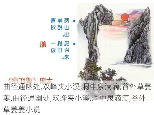 曲径通幽处,双峰夹小溪,洞中泉滴滴,谷外草萋萋,曲径通幽处,双峰夹小溪,洞中泉滴滴,谷外草萋萋小说