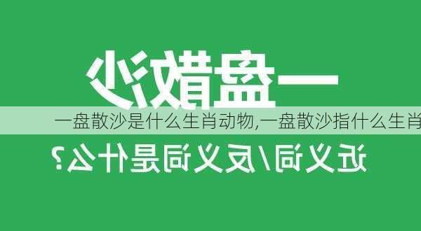 一盘散沙是什么生肖动物,一盘散沙指什么生肖