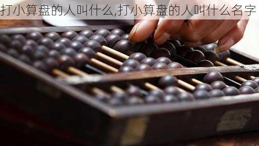 打小算盘的人叫什么,打小算盘的人叫什么名字