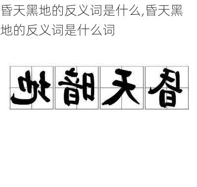 昏天黑地的反义词是什么,昏天黑地的反义词是什么词