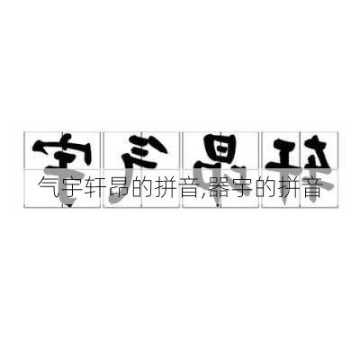 气宇轩昂的拼音,器宇的拼音