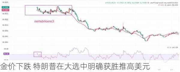 金价下跌 特朗普在大选中明确获胜推高美元