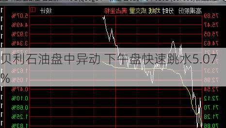 贝利石油盘中异动 下午盘快速跳水5.07%