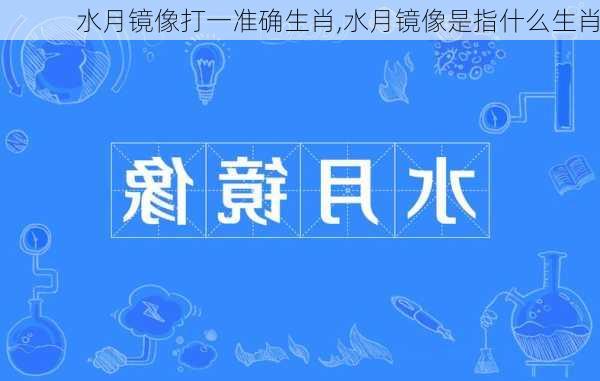 水月镜像打一准确生肖,水月镜像是指什么生肖