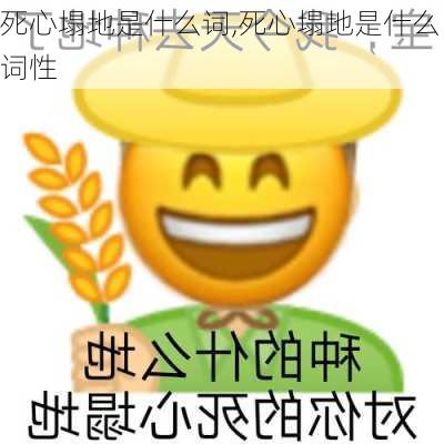 死心塌地是什么词,死心塌地是什么词性