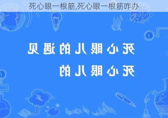 死心眼一根筋,死心眼一根筋咋办