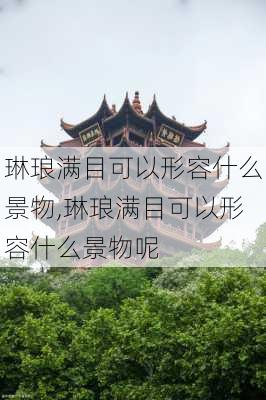 琳琅满目可以形容什么景物,琳琅满目可以形容什么景物呢